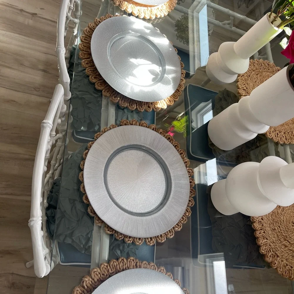 Silver Charger Set (4)